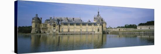 Building at the Waterfront, Chateau de Chantilly, Chantilly, Compiegne, Oise, France-null-Stretched Canvas