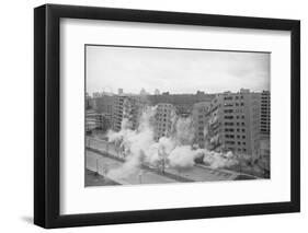 Building Being Demolished-null-Framed Photographic Print