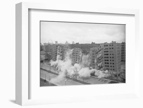 Building Being Demolished-null-Framed Photographic Print