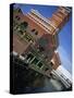 Building Beside the Canal, Brindley Place and Nia, Gas Street Basin, Birmingham, England, UK-Neale Clarke-Stretched Canvas