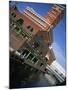 Building Beside the Canal, Brindley Place and Nia, Gas Street Basin, Birmingham, England, UK-Neale Clarke-Mounted Photographic Print
