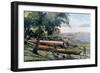 Building Canoes, Andaman and Nicobar Islands, Indian Ocean, C1890-Gillot-Framed Giclee Print