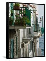 Building Detail, Ischia, Bay of Naples, Campania, Italy-Walter Bibikow-Framed Stretched Canvas