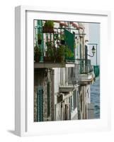 Building Detail, Ischia, Bay of Naples, Campania, Italy-Walter Bibikow-Framed Photographic Print