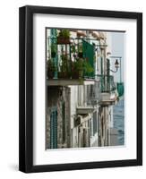 Building Detail, Ischia, Bay of Naples, Campania, Italy-Walter Bibikow-Framed Photographic Print