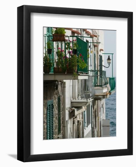 Building Detail, Ischia, Bay of Naples, Campania, Italy-Walter Bibikow-Framed Photographic Print