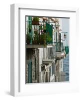 Building Detail, Ischia, Bay of Naples, Campania, Italy-Walter Bibikow-Framed Photographic Print