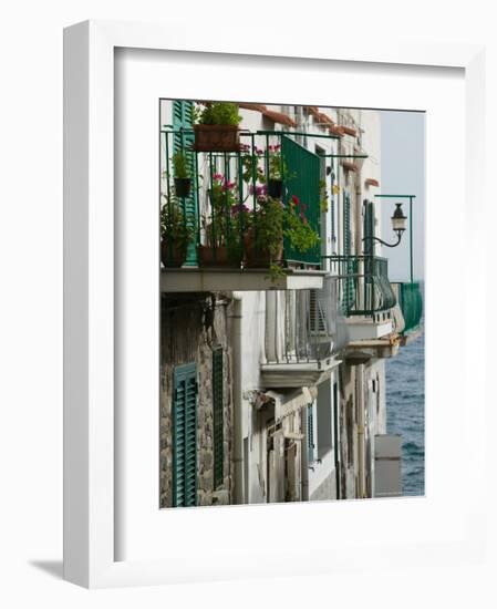 Building Detail, Ischia, Bay of Naples, Campania, Italy-Walter Bibikow-Framed Photographic Print