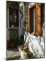 Building Detail, Lesvos, Mithymna, Northeastern Aegean Islands, Greece-Walter Bibikow-Mounted Photographic Print