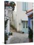 Building Detail, Manolates, Samos, Aegean Islands, Greece-Walter Bibikow-Stretched Canvas