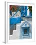 Building Detail, Pythagorio, Samos Island, Greece-Walter Bibikow-Framed Photographic Print