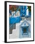 Building Detail, Pythagorio, Samos Island, Greece-Walter Bibikow-Framed Photographic Print