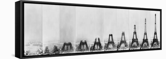 Building Eiffel-Vintage Apple Collection-Framed Stretched Canvas