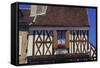 Building Exterior in the Village of Chablis, Burgundy, France-Michael Busselle-Framed Stretched Canvas