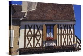 Building Exterior in the Village of Chablis, Burgundy, France-Michael Busselle-Stretched Canvas
