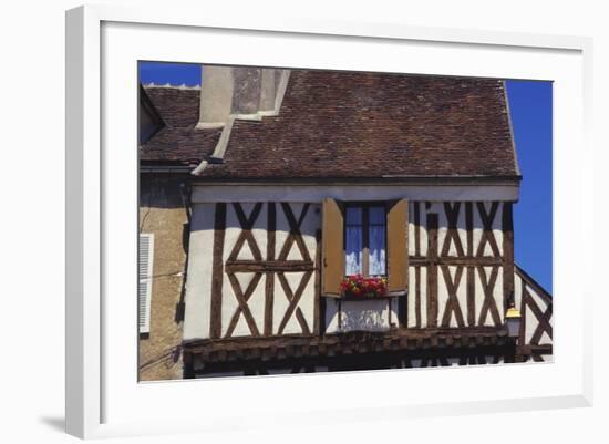 Building Exterior in the Village of Chablis, Burgundy, France-Michael Busselle-Framed Photographic Print