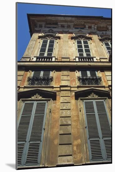 Building Exterior Showing Window Shutters, Genoa, Italy-Sheila Terry-Mounted Photographic Print