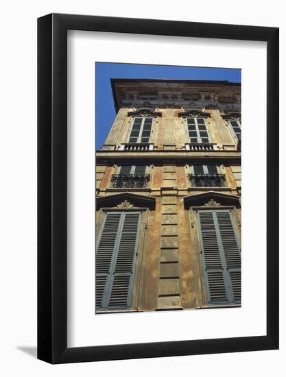 Building Exterior Showing Window Shutters, Genoa, Italy-Sheila Terry-Framed Photographic Print