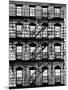 Building Facade in Red Brick, Stairway on Philadelphia Building, Pennsylvania, US-Philippe Hugonnard-Mounted Photographic Print