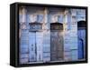 Building Facades in Evening Light, Cienfuegos, Cuba, West Indies, Central America-Lee Frost-Framed Stretched Canvas