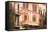 Building Facades in the City of Bologna, Emilia-Romagna, Italy, Europe-Julian-Framed Stretched Canvas