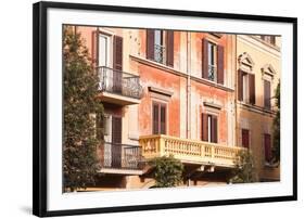 Building Facades in the City of Bologna, Emilia-Romagna, Italy, Europe-Julian-Framed Photographic Print