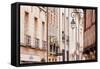 Building Facades in the Old Part of the City of Dijon, Burgundy, France, Europe-Julian Elliott-Framed Stretched Canvas