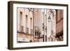 Building Facades in the Old Part of the City of Dijon, Burgundy, France, Europe-Julian Elliott-Framed Photographic Print