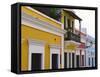 Building Facades, Old San Juan, Puerto Rico-George Oze-Framed Stretched Canvas