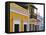 Building Facades, Old San Juan, Puerto Rico-George Oze-Framed Stretched Canvas