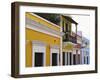 Building Facades, Old San Juan, Puerto Rico-George Oze-Framed Photographic Print
