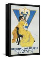 Building for Health, Y.W.C.A. Poster-Marie Danforth Page-Framed Stretched Canvas