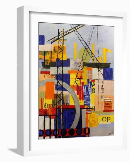 Building for the Future-Margaret Coxall-Framed Giclee Print