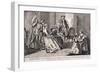 Building Houses with Cards', C1745-Benjamin Cole-Framed Giclee Print