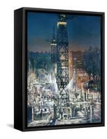 Building in Berkeley Square-Charles Cundall-Framed Stretched Canvas