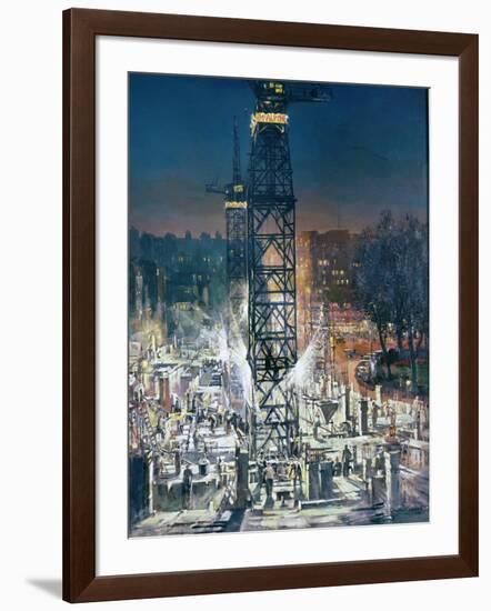 Building in Berkeley Square-Charles Cundall-Framed Giclee Print