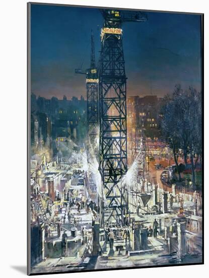 Building in Berkeley Square-Charles Cundall-Mounted Giclee Print