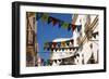 Building in Cadiz in Spain with Flags-Felipe Rodriguez-Framed Photographic Print