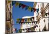 Building in Cadiz in Spain with Flags-Felipe Rodriguez-Mounted Photographic Print