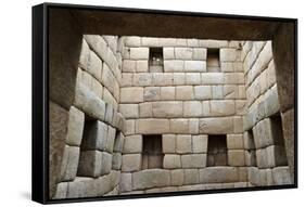 Building Interior, Machu Picchu, Peru-Matthew Oldfield-Framed Stretched Canvas