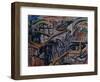 Building New House, 1913-Olga Vladimirovna Rozanova-Framed Giclee Print