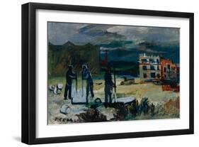 Building New Houses, 1933-Roman Matveevich Semashkevich-Framed Giclee Print