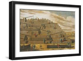 Building of Pyramids of Giza, Egypt-Science Source-Framed Giclee Print