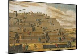 Building of Pyramids of Giza, Egypt-Science Source-Mounted Giclee Print