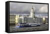 Building of the First Russian Museum Kunstkamera (Kustkammer) in St. Petersburg, Russia-Gavin Hellier-Framed Stretched Canvas