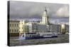 Building of the First Russian Museum Kunstkamera (Kustkammer) in St. Petersburg, Russia-Gavin Hellier-Stretched Canvas