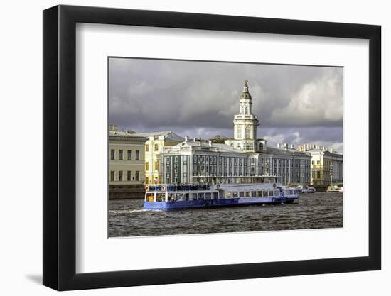 Building of the First Russian Museum Kunstkamera (Kustkammer) in St. Petersburg, Russia-Gavin Hellier-Framed Photographic Print