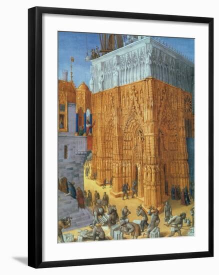 Building of the Temple of Jerusalem-Science Source-Framed Giclee Print