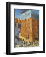 Building of the Temple of Jerusalem-Science Source-Framed Giclee Print