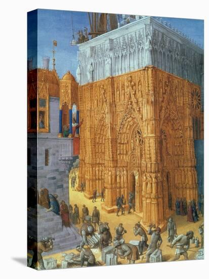Building of the Temple of Jerusalem-Science Source-Stretched Canvas
